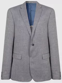 Veste nattee grise pour hommes grandes tailles