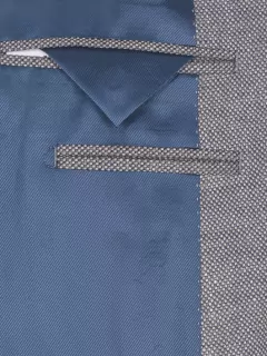 Veste nattee grise pour hommes grandes tailles