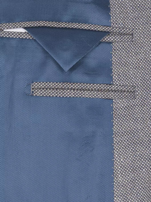 Veste nattee grise pour hommes grandes tailles