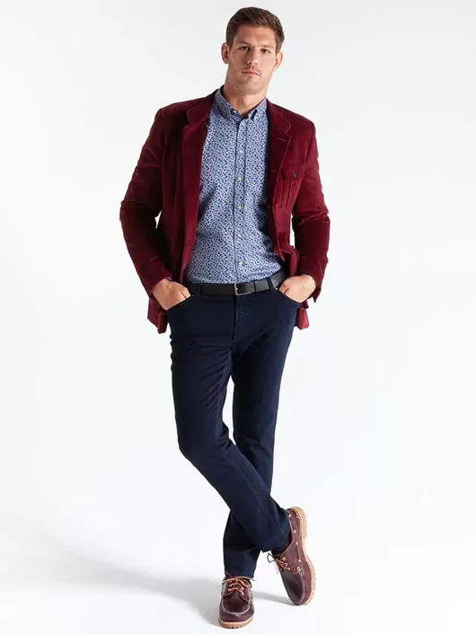 Veste Velours Bordeaux Capel Paris Hommes Grande Taille