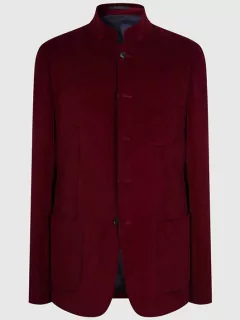 Veste Velours Bordeaux Capel Paris Hommes Grande Taille