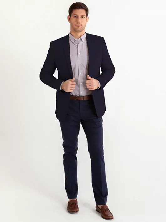 Vestes En Coton marine homme grande taille -