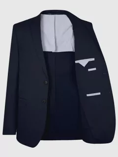 Vestes En Coton marine homme grande taille -