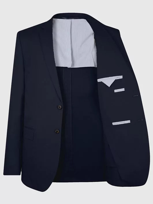 Vestes En Coton marine homme grande taille -