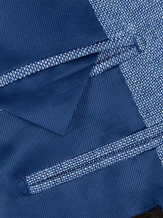 Veste nattee bleu ciel pour hommes grandes tailles