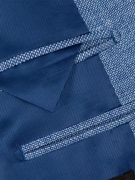 Veste nattee bleu ciel pour hommes grandes tailles