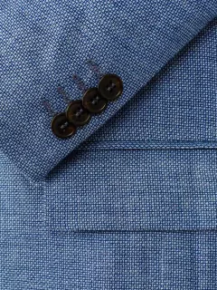 Veste nattee bleu ciel pour hommes grandes tailles