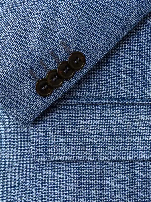 Veste nattee bleu ciel pour hommes grandes tailles