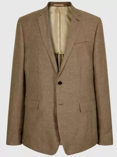 Veste nattee beige pour hommes grandes tailles