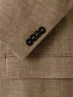 Veste nattee beige pour hommes grandes tailles