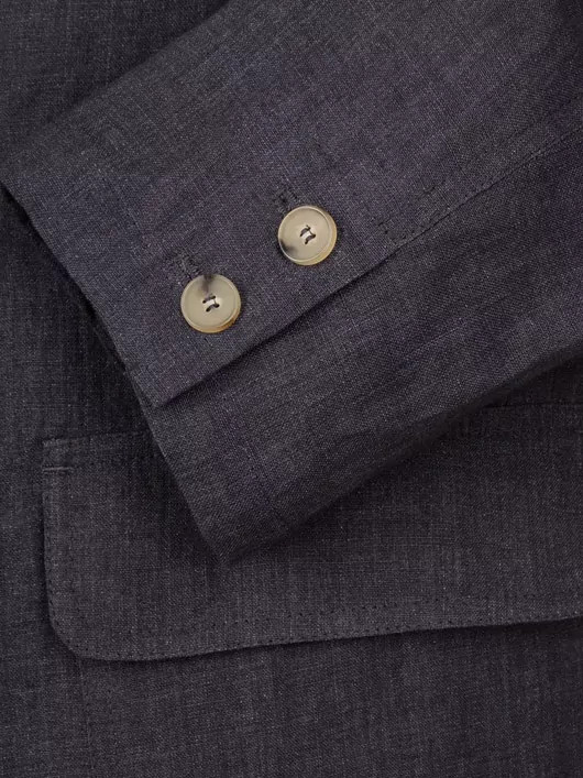 Veste en lin grise homme grande taille | Capel