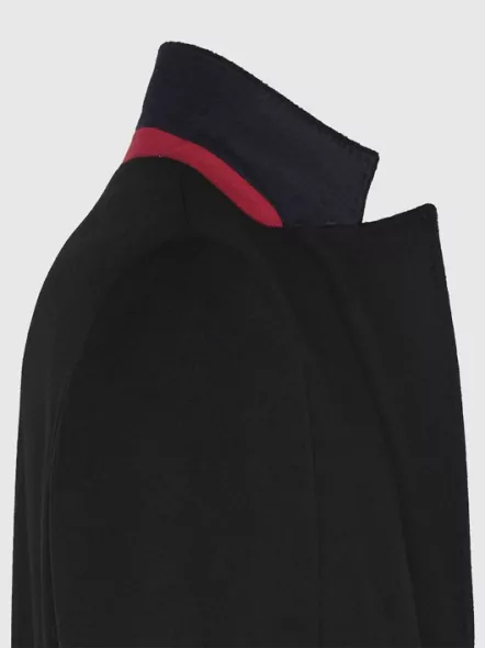 Manteau Droit Tommy Tailored Laine Vierge Grande Taille