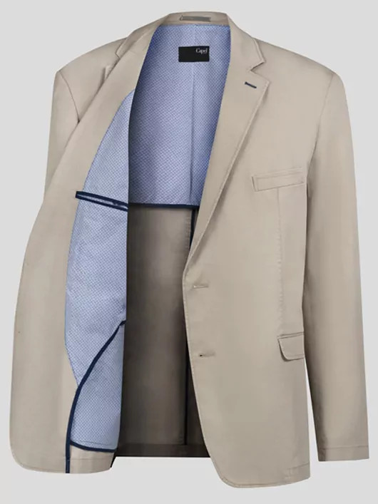 Veste serge de coton d'été légère homme grande taille | Capel