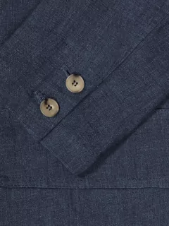 Veste en lin bleue homme grande taille | Capel