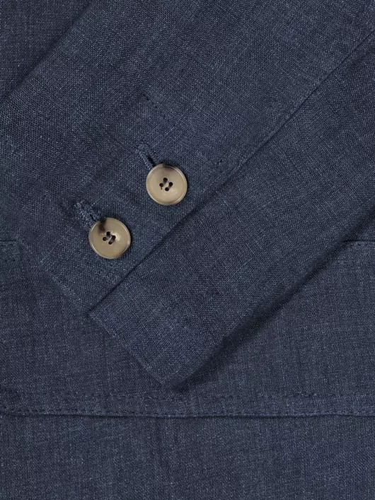 Veste en lin bleue homme grande taille | Capel
