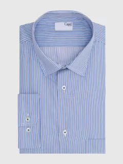 Chemise Rayures Capel Paris Mode Hommes Grandes Tailles