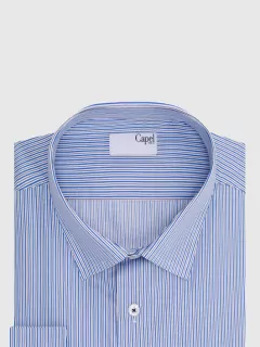 Chemise Rayures Capel Paris Mode Hommes Grandes Tailles