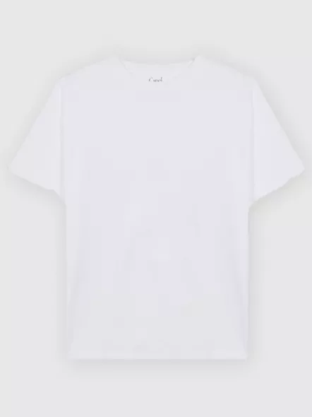 T-shirt Louis Col Rond Blanc Capel Grande Taille