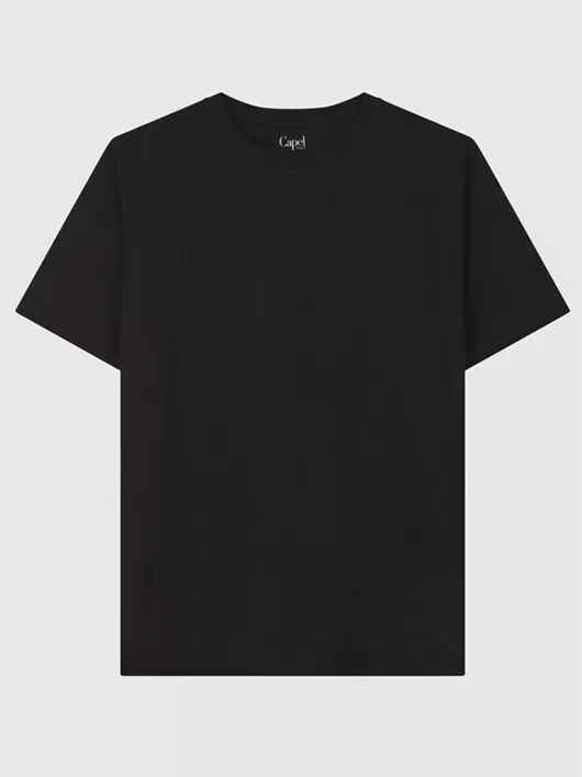 T-shirt Louis Col Rond Noir Capel Grande Taille