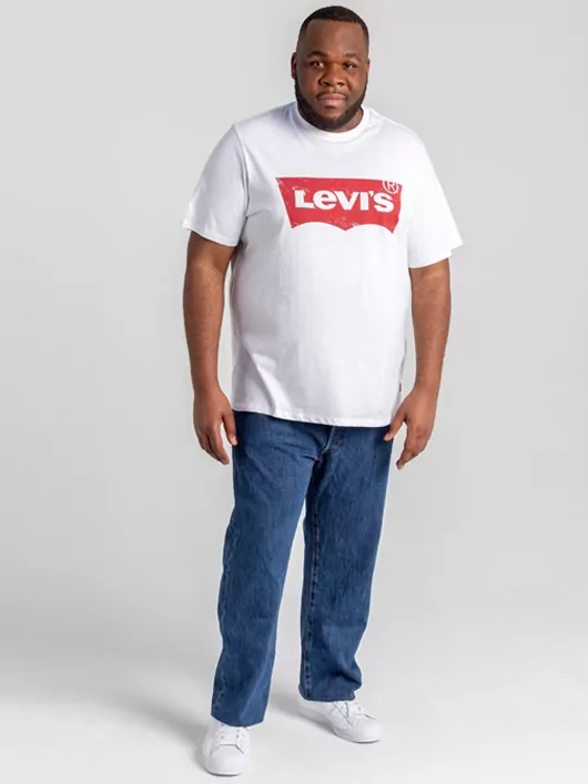Tee-shirt Blanc Logo Levi's Grande Taille