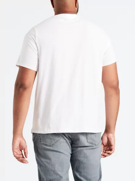 Tee-shirt Blanc Logo Levi's Grande Taille