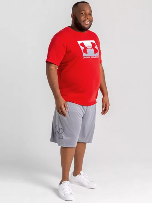 pakket Overlappen glas T-shirt Under Armour ample anti-transpirant rouge grande taille | Capel