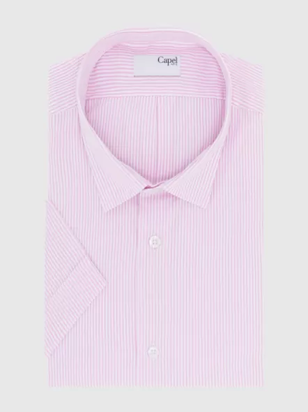 Chemise Rayures Seersucker Capel Grande Taille