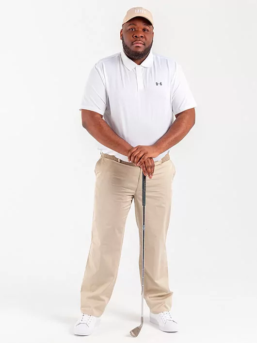 Polo de golf Under Armour texturé extensible & anti-odeur blanc homme  grande taille