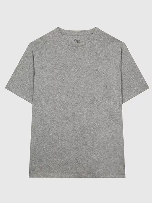 T-shirt Louis Col Rond Gris Capel Grande Taille