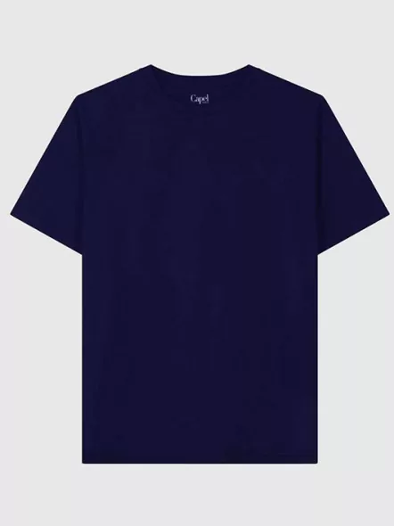 T-shirt Louis Marine Col Rond Capel Grande Taille