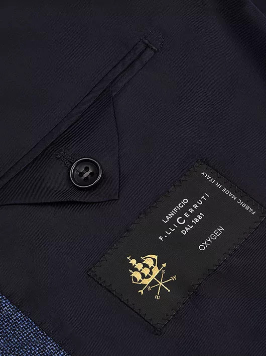 Veste en laine et soie Cerruti grande taille | Capel Grands Drapiers