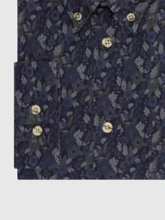 Chemise Fleurs Capel Paris Hommes Grande Taille