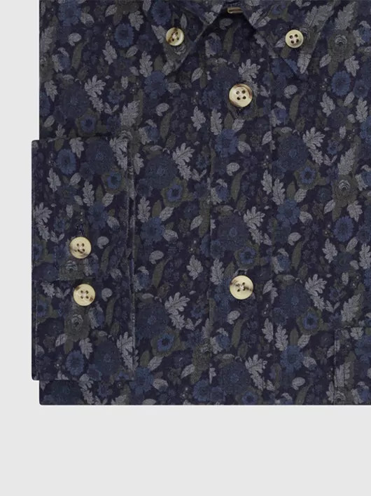 Chemise Fleurs Capel Paris Hommes Grande Taille