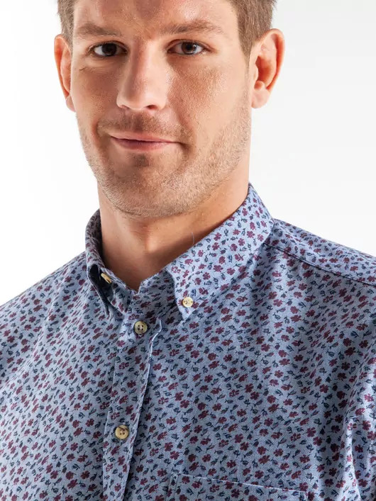 Chemise Fleurs Capel Paris Mode Hommes Grande Taille