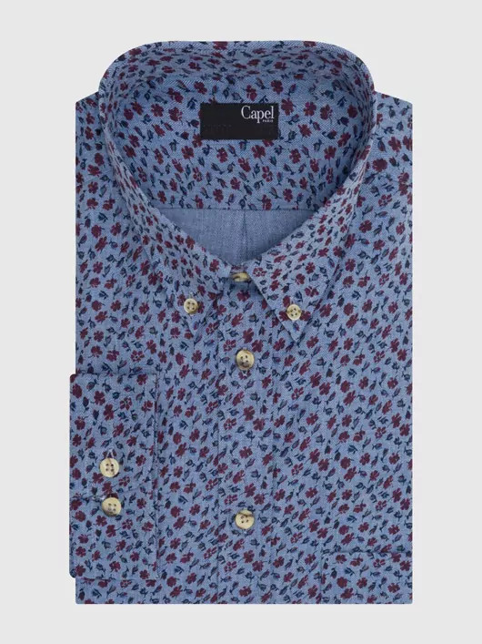 Chemise Fleurs Capel Paris Mode Hommes Grande Taille