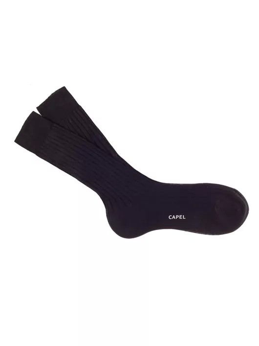 Chaussettes Fil d'ecosse Noir Homme Grande Taille - Capelstore