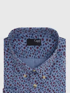 Chemise Fleurs Capel Paris Mode Hommes Grande Taille