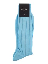 Chaussettes Fil d'ecosse Bleu Ciel Homme Grande Taille - Capelstore