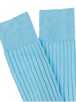 Chaussettes Fil d'ecosse Bleu Ciel Homme Grande Taille - Capelstore