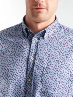 Chemise Fleurs Capel Paris Mode Hommes Grande Taille