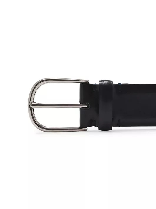 Ceinture Cuir Lisse Marine Homme Grande Taille - Capelstore