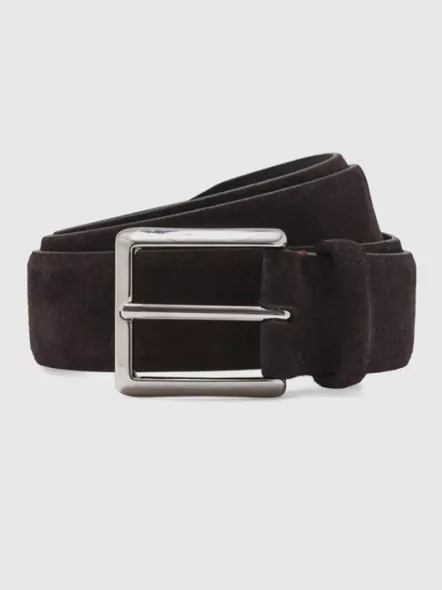 Ceinture cuir peau marron Capel Paris