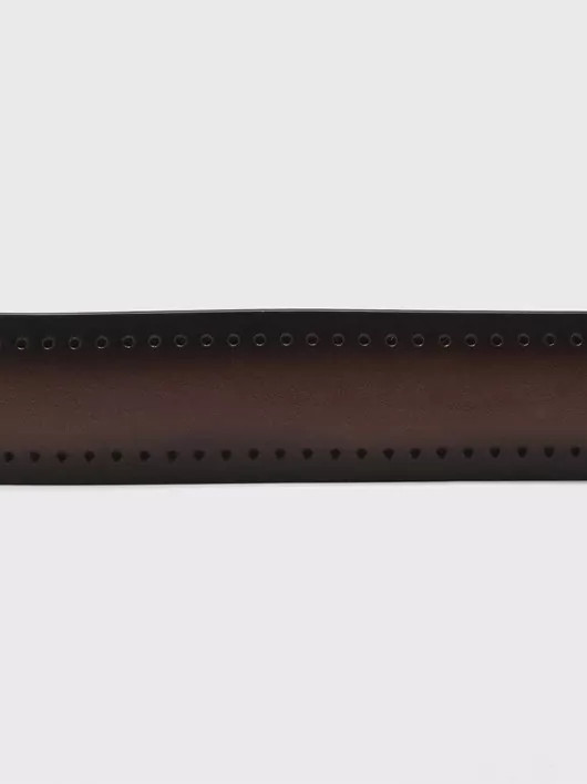 Ceinture Cuir Patine Cognac Homme Grande Taille - Capelstore