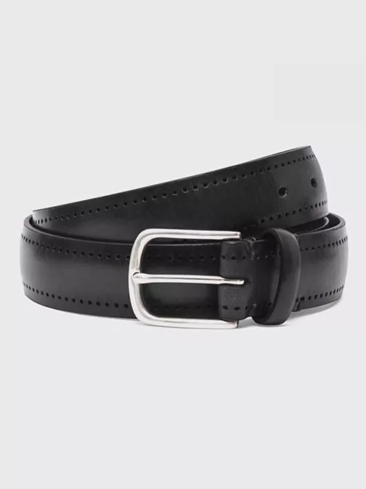 Ceinture Cuir Patine Gris