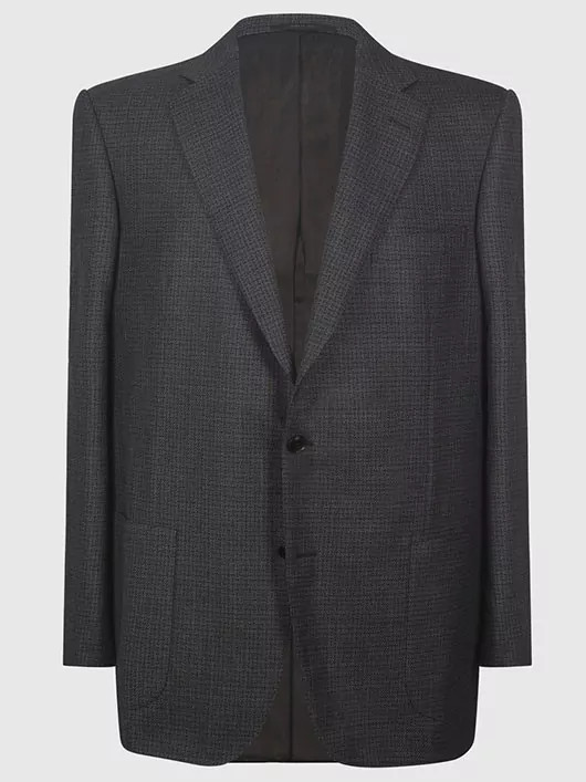 Veste Laine Viaggatore Pal Zileri Anthracite Homme Grande Taille - Capelstore