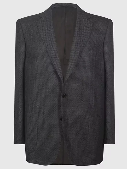 Veste Laine Viaggatore Pal Zileri Anthracite Homme Grande Taille - Capelstore