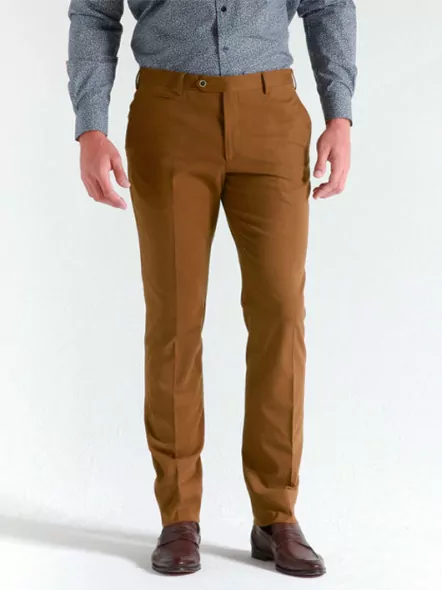 Pantalon Coton Gaspard Ocre Capel Grande Taille