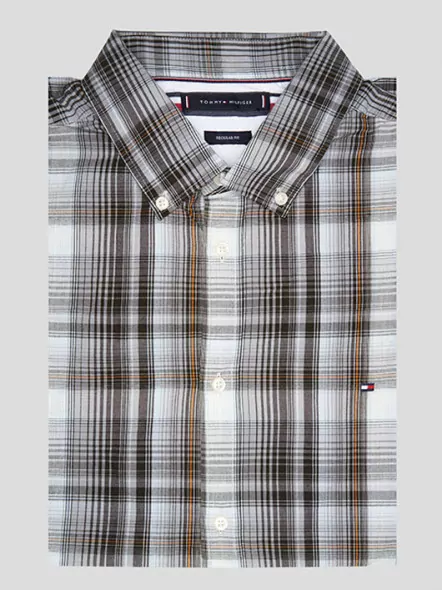 Chemise Ml Carreaux T.hilfiger Grande Taille