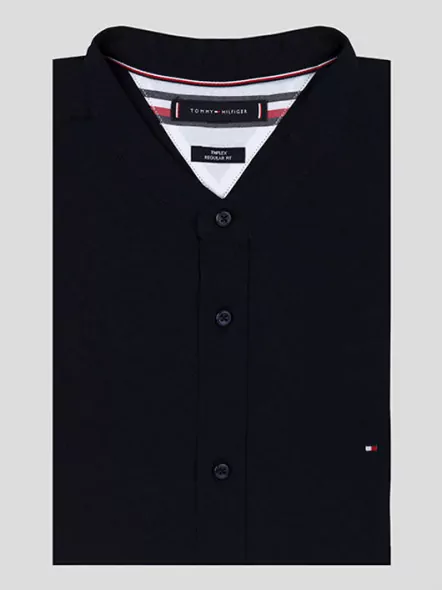 Chemise Ml Col Mao T. Hilfiger Grande Taille