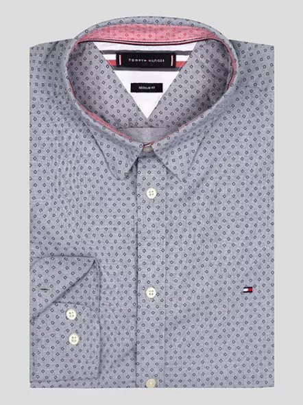 Chemise Ml Imp. T.hilfiger Grandes Tailles